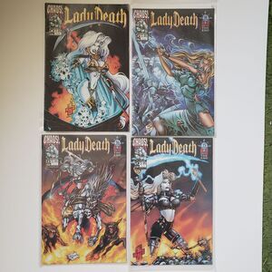 Lady Death Comic Book Lot of 4 1997-1998
